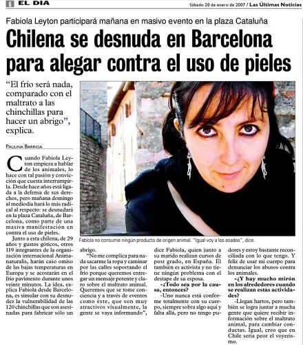 Fabiola en LUN, 2007-02-20